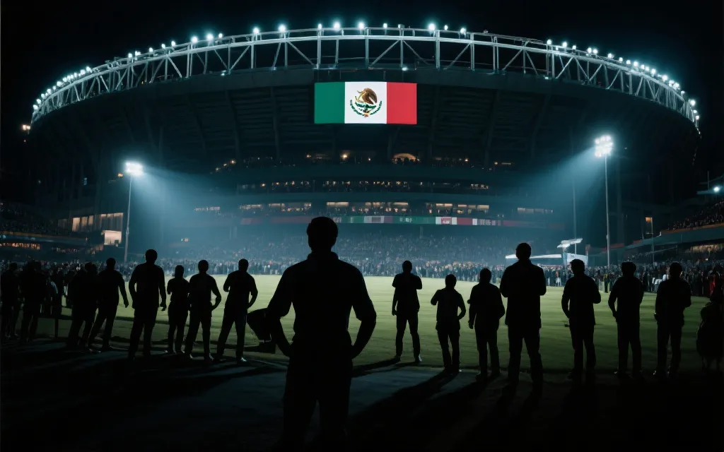墨西哥世界杯主场夜景与球迷氛围：焦点战想象画面